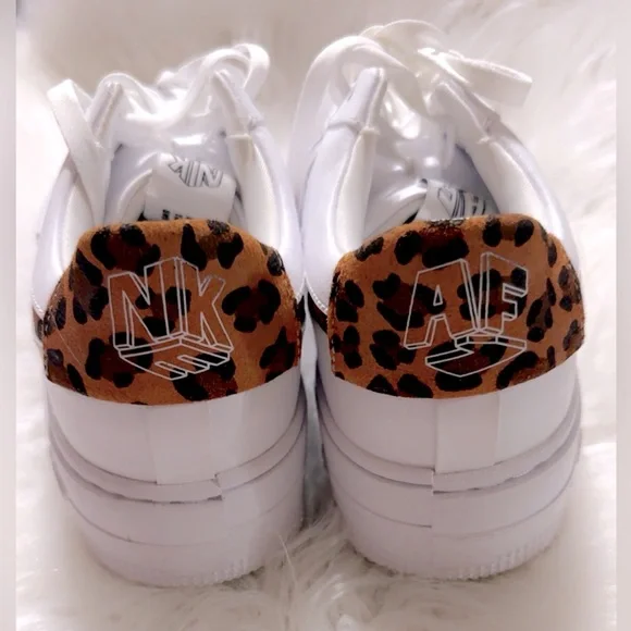 Nike Air Force 1 Low Pixel SE WMNS “White Leopard Print”  SIZE 9  LIKE NEW!! - Picture 5 of 11